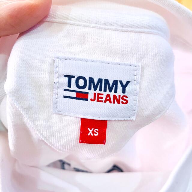 TOMMY HILFIGER(トミーヒルフィガー)のトミージーンズ　Tシャツワンピース　靴下　SET サイズXS S レディースのワンピース(ミニワンピース)の商品写真