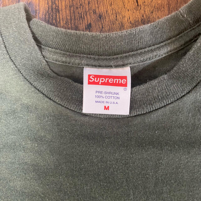 Supreme(シュプリーム)のsupreme Tシャツ　M グリーン　USA製 メンズのトップス(Tシャツ/カットソー(半袖/袖なし))の商品写真