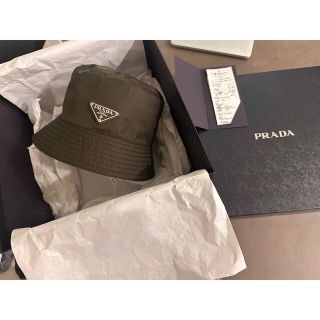 プラダ(PRADA)のくまこ様お取り置き　プラダPRADA バケットハット カーキ M ユニセックス(ハット)