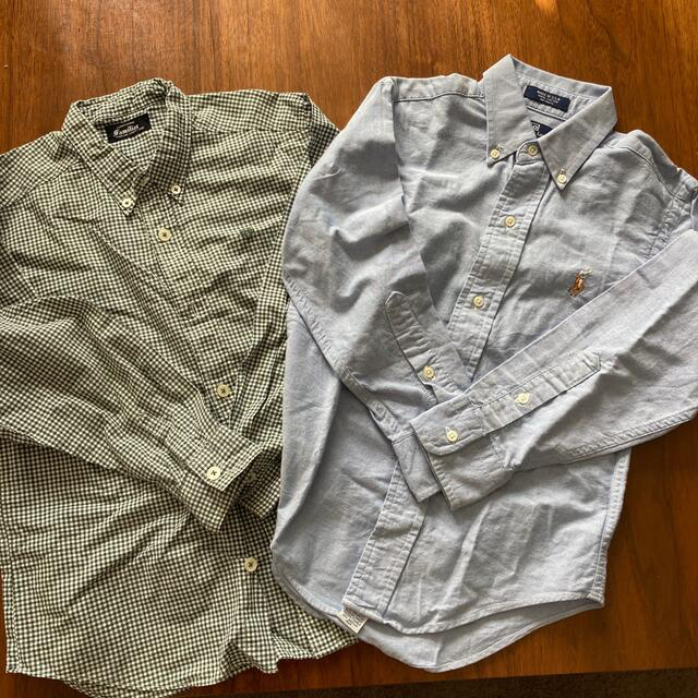 POLO RALPH LAUREN(ポロラルフローレン)のPOLO  familiar  男児　シャツ　長袖130 2枚 キッズ/ベビー/マタニティのキッズ服男の子用(90cm~)(ドレス/フォーマル)の商品写真