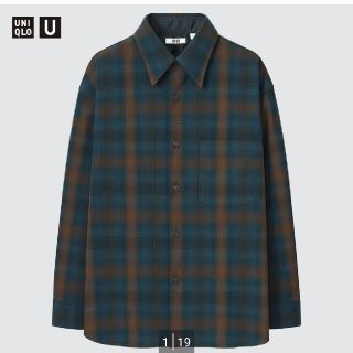 ユニクロ(UNIQLO)のヘビーフランネル オーバーサイズシャツ ユニクロU XXL(シャツ)