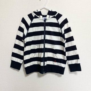 プチバトー(PETIT BATEAU)のプチバトー　ボーダーパーカー　パーカー　104cm(ジャケット/上着)