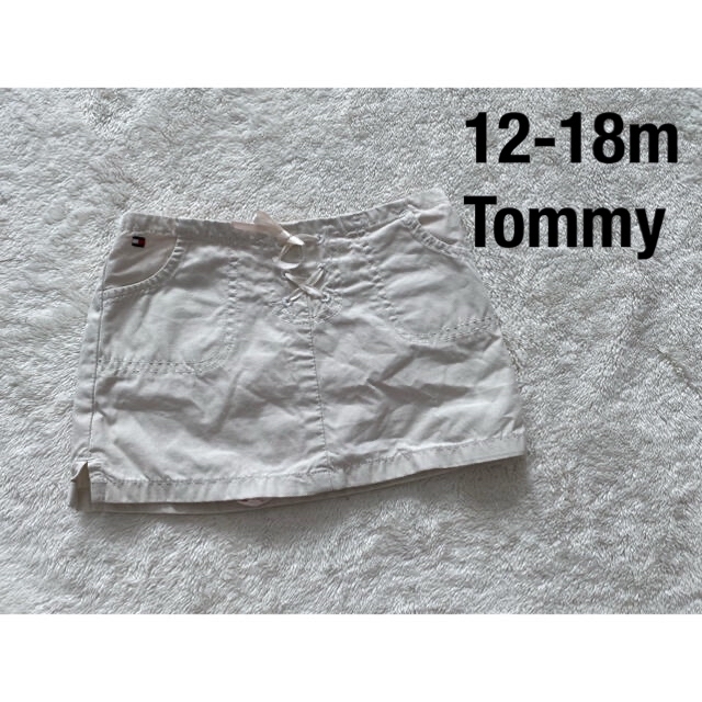 TOMMY HILFIGER(トミーヒルフィガー)の12-18m トミーヒルフィガー　パンツ付きスカート　女の子　キッズ　ベビー キッズ/ベビー/マタニティのベビー服(~85cm)(スカート)の商品写真