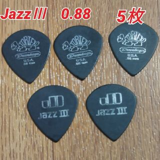 ダンロップ(DUNLOP)のJim Dunlop Tortex Jazz Ⅲ 1.35mm 5枚(エレキギター)