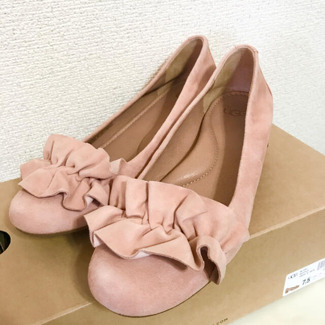 ☆専用☆アグ UGG スウェード パンプス 24.5cm フィフィ ラッフル