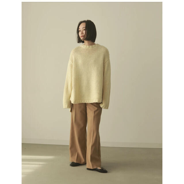 back volume knit   ivory