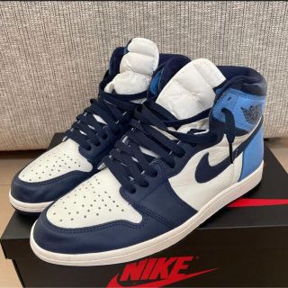 ナイキ(NIKE)のAIR JORDAN 1 RETRO high og obsidian 28cm(スニーカー)