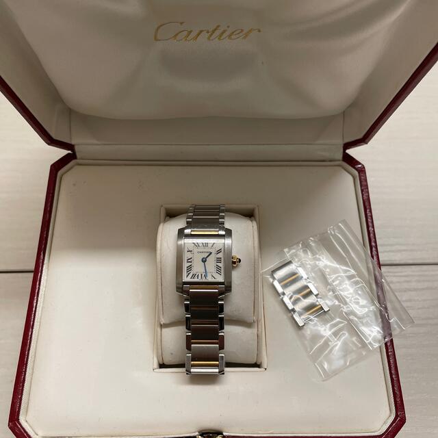 Cartier(カルティエ)のカルティエ　タンクフランセーズ　SM  コンビ　レディースクォーツ レディースのファッション小物(腕時計)の商品写真