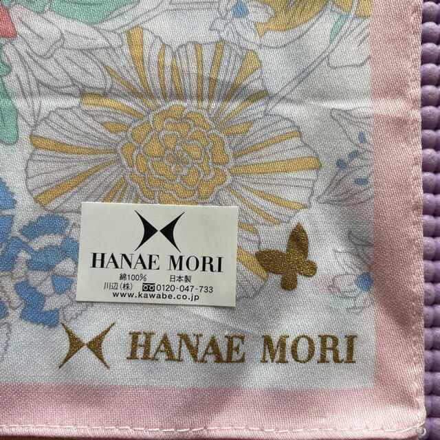 HANAE MORI(ハナエモリ)のハナエモリ　ハンカチ　新品 レディースのファッション小物(ハンカチ)の商品写真