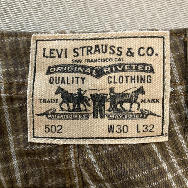 Levi's(リーバイス)のLEVI'S LEVIS リーバイス　カーゴパンツ　502 W30 チェック メンズのパンツ(ワークパンツ/カーゴパンツ)の商品写真