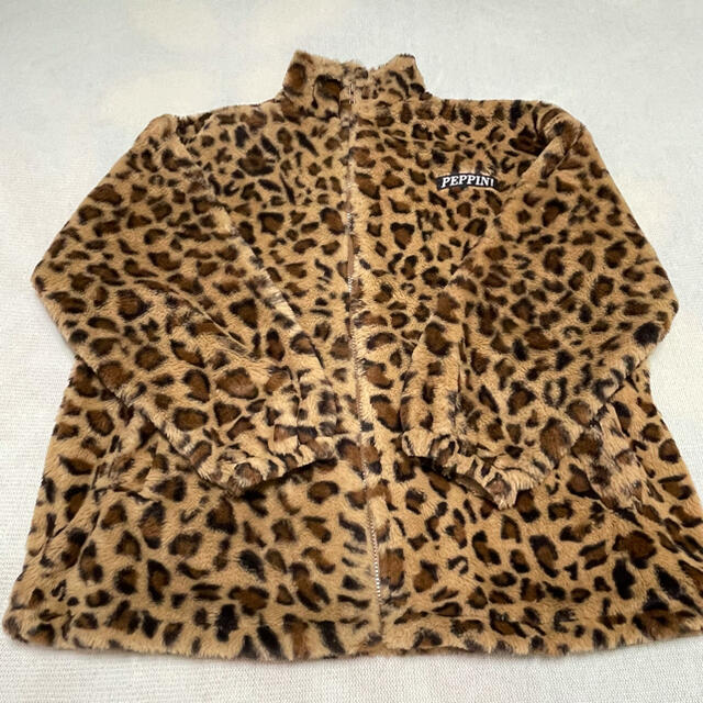 韓国ファッション　レオパード柄オーバーサイズファージャケット