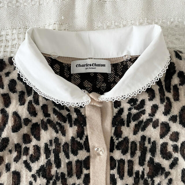 EDIT.FOR LULU(エディットフォールル)のcharles chaton leopard cardigan レディースのトップス(カーディガン)の商品写真