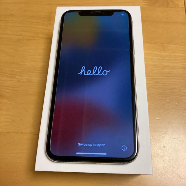 iPhone X Silver 64 GB Softbank 最大容量100%