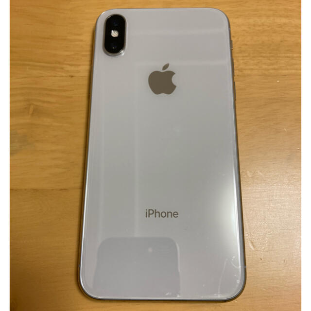 iPhone X Silver 64 GB Softbank 最大容量100%