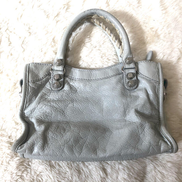 Balenciaga(バレンシアガ)のバレンシアガ バッグ シティ エディターズ ホワイトグレー レディースのバッグ(ハンドバッグ)の商品写真