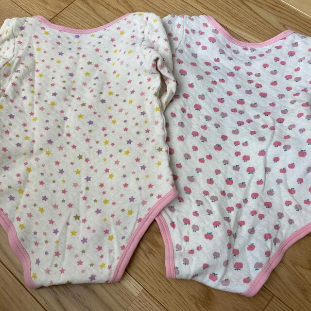 西松屋(ニシマツヤ)の90 ロンパース　肌着 キッズ/ベビー/マタニティのキッズ服女の子用(90cm~)(下着)の商品写真