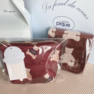 ジェラートピケ(gelato pique)の新品ジェラートピケ ベアポーチandハンカチ(ポーチ)