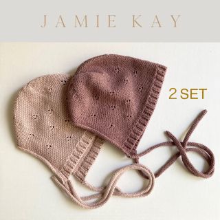 キャラメルベビー&チャイルド(Caramel baby&child )のJAMIE KAY ジェイミーケイ ボンネット ２枚SET 3-6M 双子(帽子)