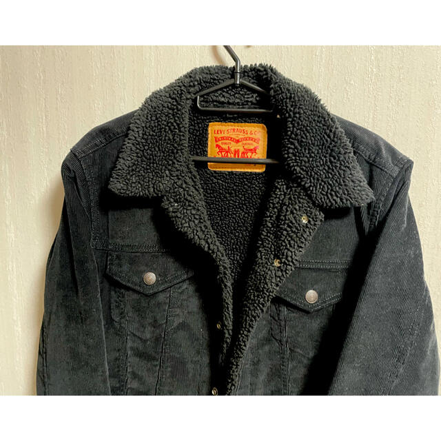 Levi's(リーバイス)のLevi’s ボアトラッカージャケット/黒/リーバイス/コーデュロイ/ブラック メンズのジャケット/アウター(Gジャン/デニムジャケット)の商品写真