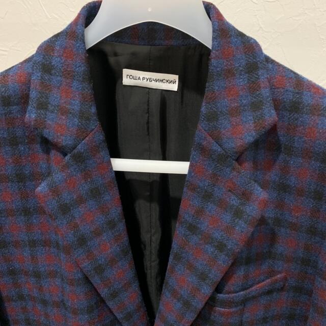 COMME des GARCONS(コムデギャルソン)のgosha rubchinskiy check jacket 17aw XS メンズのジャケット/アウター(テーラードジャケット)の商品写真