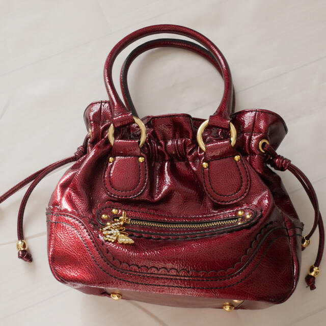 ANNA SUI(アナスイ)のANNA SUI ハンドバッグ　巾着　美品 レディースのバッグ(ハンドバッグ)の商品写真