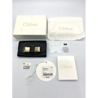 クロエ(Chloe)の【未使用品】Chloe　クロエ　リリィ　リボン　3つ折り　6連キーケース　レザー(その他)