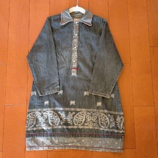 デニムダンガリー(DENIM DUNGAREE)のdenim&dungaree ペイズリー柄 デニムシャツワンピース(ワンピース)