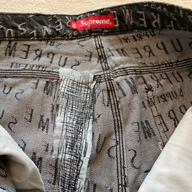 supreme ショート ハーフ パンツ デニム 30 訳あり