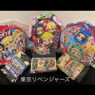 お得!!東京リベンジャーズ ラウンドクッション＆キングフリーケット 6点セット(キャラクターグッズ)