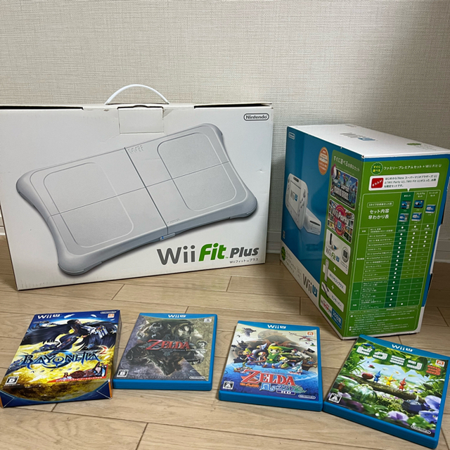 Wii U本体 バランスwiiボード ソフト4本セット 家庭用ゲーム機本体