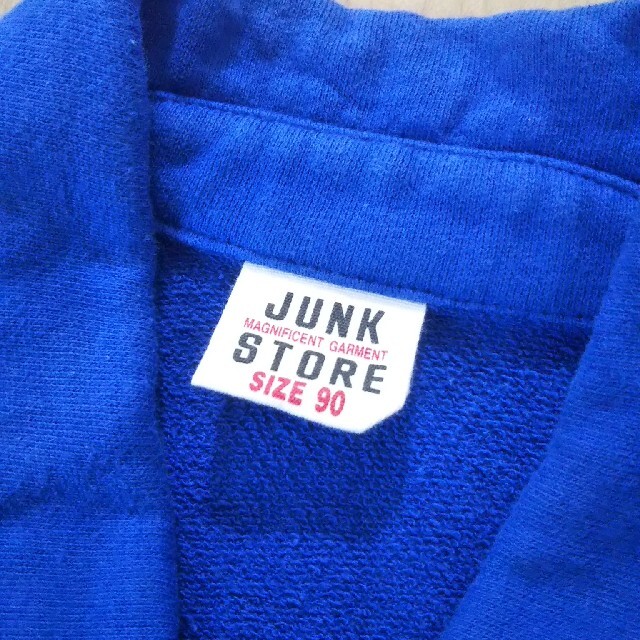 JUNK STORE(ジャンクストアー)のJUNKSTORE 鮮やかなブルーのジャケット 90サイズ キッズ/ベビー/マタニティのキッズ服男の子用(90cm~)(ジャケット/上着)の商品写真