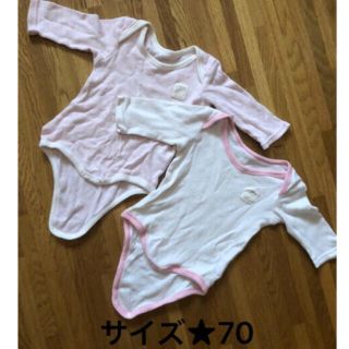 肌着　70 長袖　女の子　ロンパース　まとめ売り(肌着/下着)