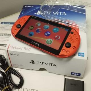 プレイステーションヴィータ(PlayStation Vita)のPSVITA PCH-2000 Metallic Red(携帯用ゲーム機本体)