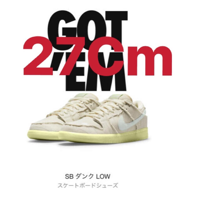 SNKRSサイズNIKE SB DUNK LOW Mummy