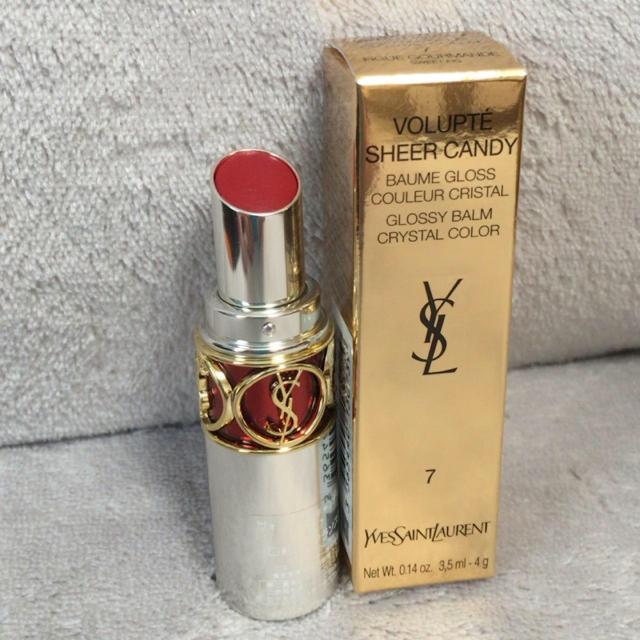 Yves Saint Laurent Beaute(イヴサンローランボーテ)のイヴサンローランリップYSL◆ヴォルュプテキャンディーNo.7◆ほぼ新品です◆ コスメ/美容のベースメイク/化粧品(口紅)の商品写真