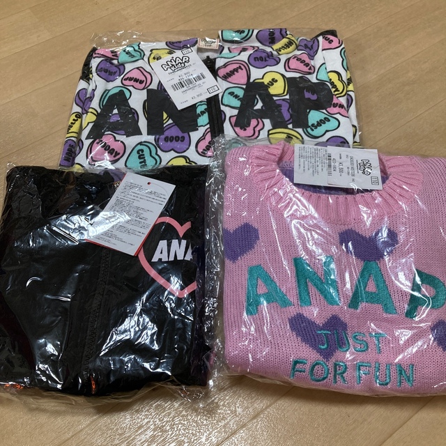 ANAP Kids(アナップキッズ)の専用‼️ANAP KIDS 110cmセット キッズ/ベビー/マタニティのキッズ服女の子用(90cm~)(Tシャツ/カットソー)の商品写真