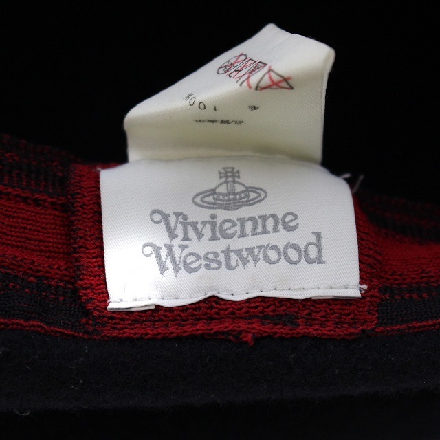 Vivienne Westwood(ヴィヴィアンウエストウッド)のヴィヴィアンウエストウッド オーブ ベレー帽 ニット 帽子 ウール S～M 黒 レディースの帽子(ハンチング/ベレー帽)の商品写真