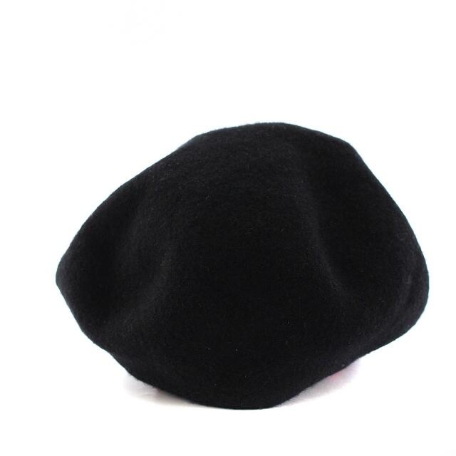 Vivienne Westwood(ヴィヴィアンウエストウッド)のヴィヴィアンウエストウッド オーブ ベレー帽 ニット 帽子 ウール S～M 黒 レディースの帽子(ハンチング/ベレー帽)の商品写真