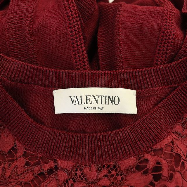 安心の定価販売 VALENTINO レース切替ワンピース ヴァレンティノ 長袖