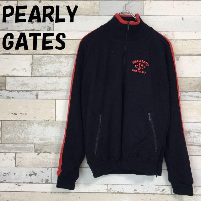 Pearly Gates パーリーゲイツ ハーフジップ ニット ブルゾン ロゴ