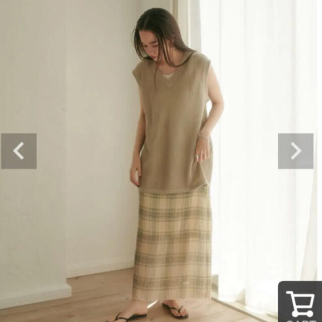 Kastane(カスタネ)の【きなこ様】tina:jojun チェック プリーツスカート レディースのスカート(ロングスカート)の商品写真