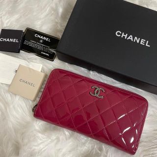 シャネル(CHANEL)のCHANEL エナメル長財布(財布)