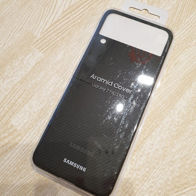 Galaxy Z Flip3 5G Aramid Cover 純正ケース スマホ/家電/カメラのスマホアクセサリー(モバイルケース/カバー)の商品写真