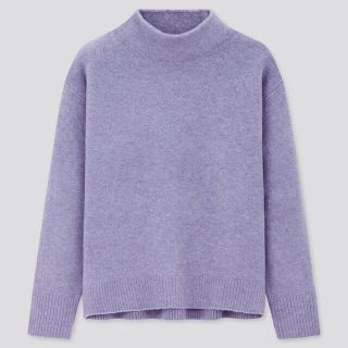 ユニクロ　UNIQLO スフレヤーンハイネックセーター　S(ニット/セーター)