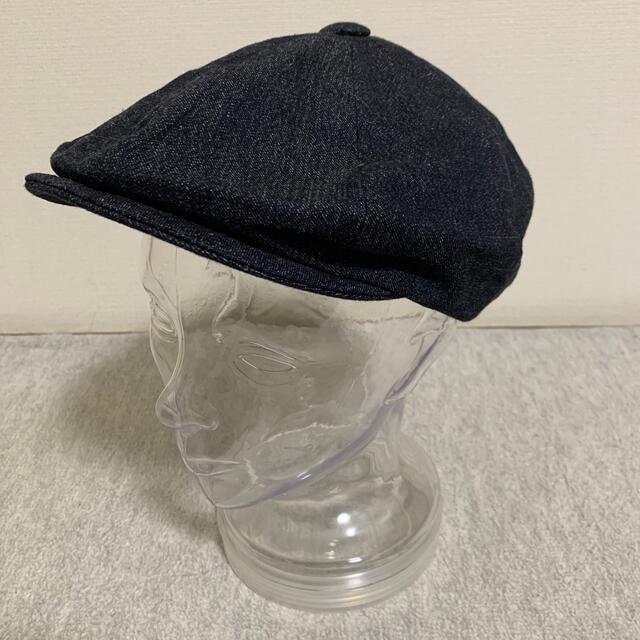 未使用、手作りデニムハンチング メンズの帽子(ハンチング/ベレー帽)の商品写真