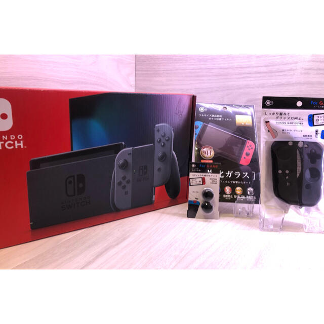 Nintendo Switch(ニンテンドースイッチ)のおまけ付き！すぐに遊べる完全品液晶モデル新型NintendoSwitch本体一式 エンタメ/ホビーのゲームソフト/ゲーム機本体(家庭用ゲーム機本体)の商品写真