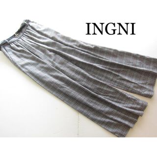 イング(INGNI)のINGNI/イング 新品 ベルト付きグレンチェックワイドパンツ/GR(その他)