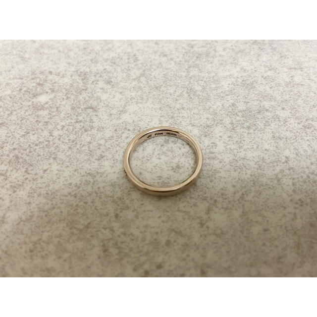4℃(ヨンドシー)の4℃ 一粒ダイヤモンド ピンクシルバー 10号 レディースのアクセサリー(リング(指輪))の商品写真