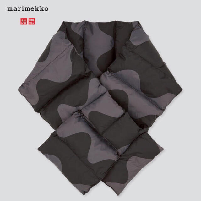 marimekko(マリメッコ)のユニクロ　マリメッコ　ロッキ　マフラー　ダークグレー レディースのファッション小物(マフラー/ショール)の商品写真