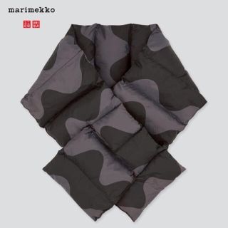 マリメッコ(marimekko)のユニクロ　マリメッコ　ロッキ　マフラー　ダークグレー(マフラー/ショール)